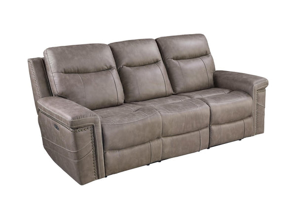 Wixom Motion Collection - Taupe - Power 2 Sofa-Washburn's Home Furnishings