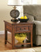 Woodboro - Dark Brown - Rectangular End Table-Washburn's Home Furnishings