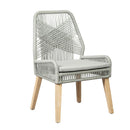 Woven Back Side Chair - Gray-Washburn's Home Furnishings