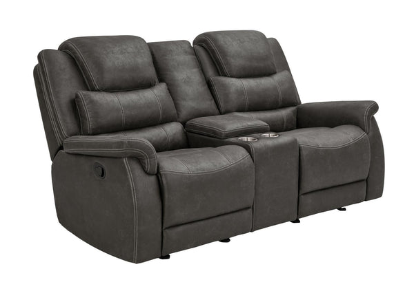 Wyatt - Reclining Loveseat - Gray-Washburn's Home Furnishings