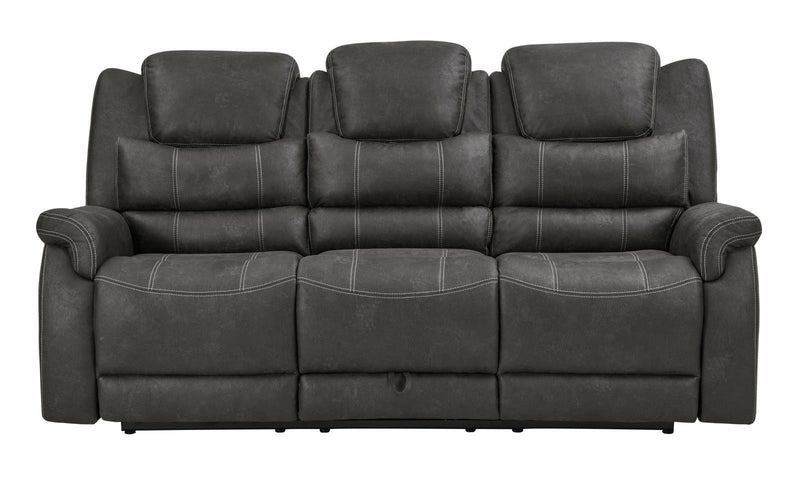 Wyatt - Reclining Sofa - Gray-Washburn's Home Furnishings