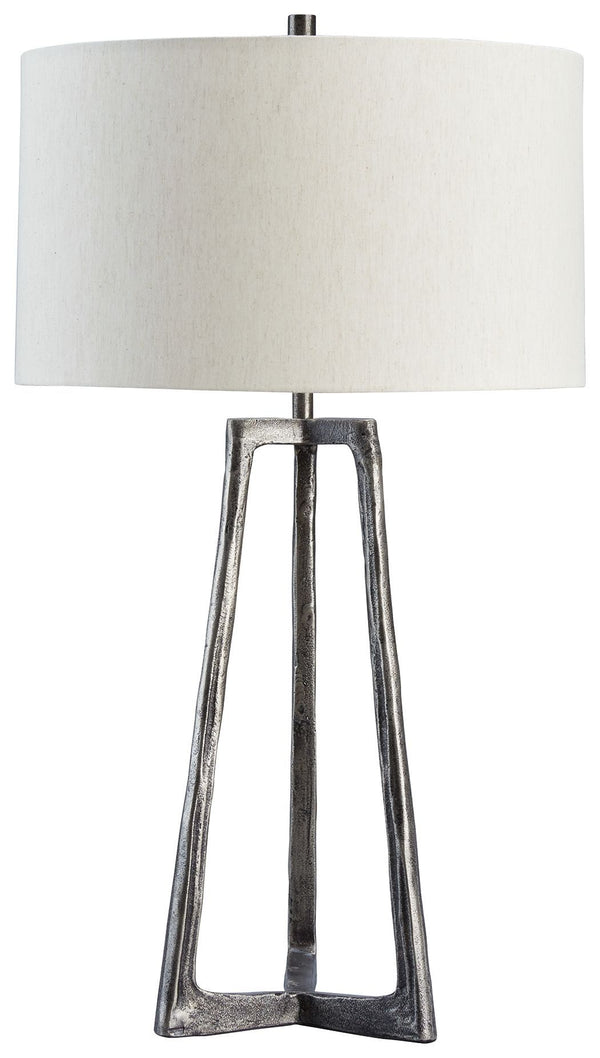Wynlett - Beige - Metal Table Lamp (1/cn)-Washburn's Home Furnishings