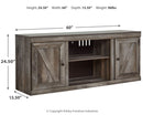 Wynnlow - Gray - Lg Tv Stand W/fireplace Option-Washburn's Home Furnishings