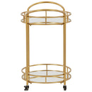 Wynora - Gold - Bar Cart-Washburn's Home Furnishings