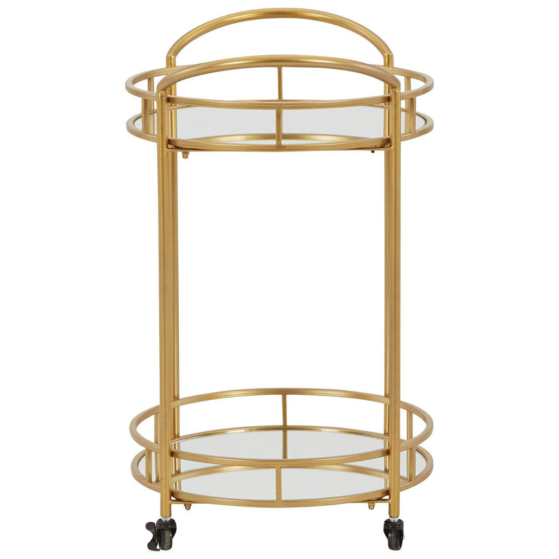 Wynora - Gold - Bar Cart-Washburn's Home Furnishings