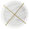 Wynora - White/gold - Round Cocktail Table-Washburn's Home Furnishings