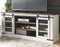 Wystfield - White/brown - Extra Large Tv Stand-Washburn's Home Furnishings