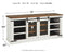 Wystfield - White/brown - Extra Large Tv Stand-Washburn's Home Furnishings