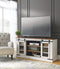 Wystfield - White/brown - Large Tv Stand-Washburn's Home Furnishings