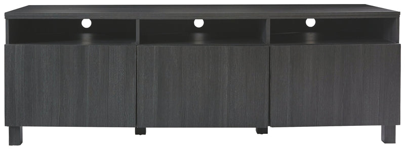 Yarlow - Black - Extra Large Tv Stand-Washburn's Home Furnishings