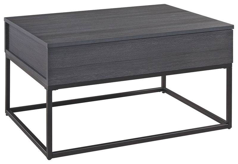 Yarlow - Black - Lift Top Cocktail Table-Washburn's Home Furnishings