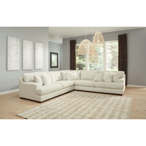 Zada - Ivory - Right Arm Facing Chaise Sectional 3 Pc-Washburn's Home Furnishings