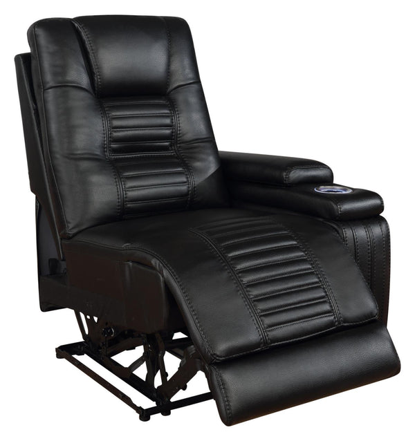 Zane - Raf Power 2 Recliner - Black-Washburn's Home Furnishings