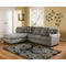 Zella - Charcoal - Left Arm Facing Chaise 2 Pc Sectional-Washburn's Home Furnishings