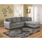 Zella - Charcoal - Left Arm Facing Sofa 2 Pc Sectional-Washburn's Home Furnishings