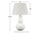 Zellrock - White - Ceramic Table Lamp (1/cn)-Washburn's Home Furnishings